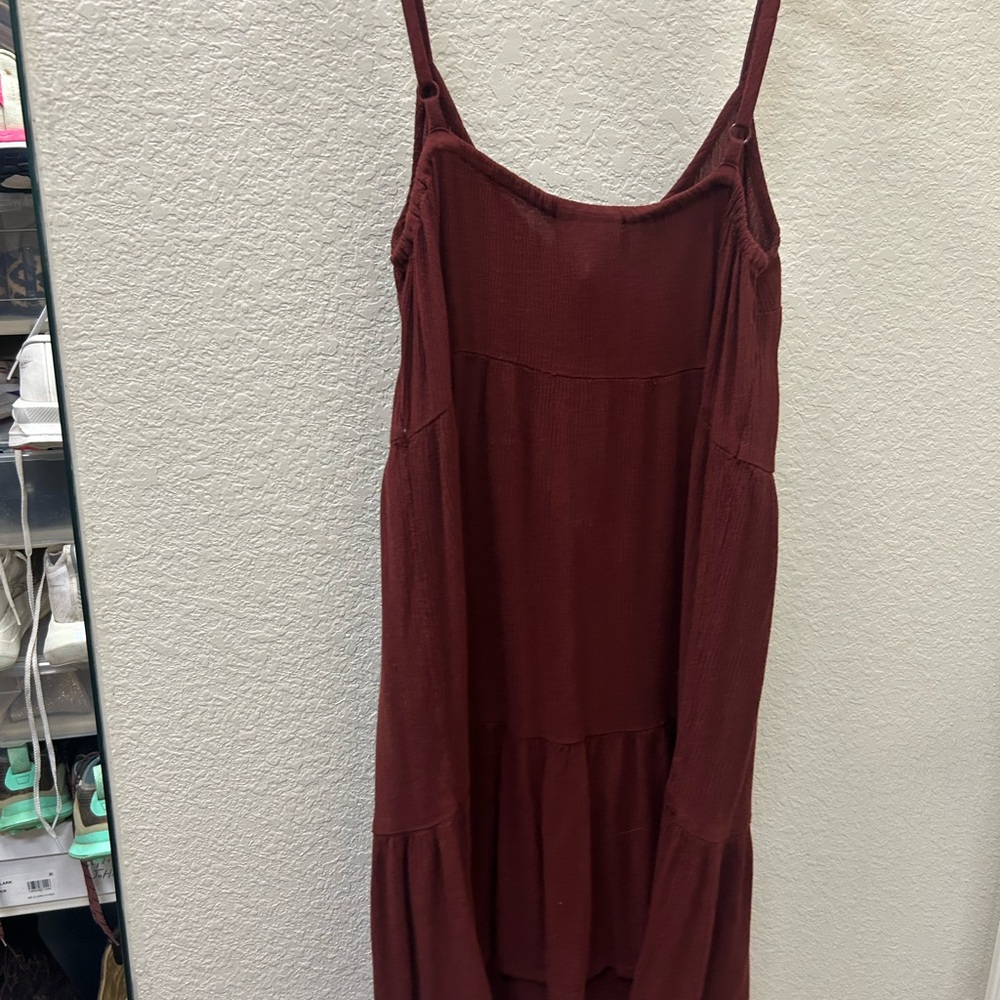 Maroon babydoll dress Y2K Backyard BBQ - Picture 4 of 4